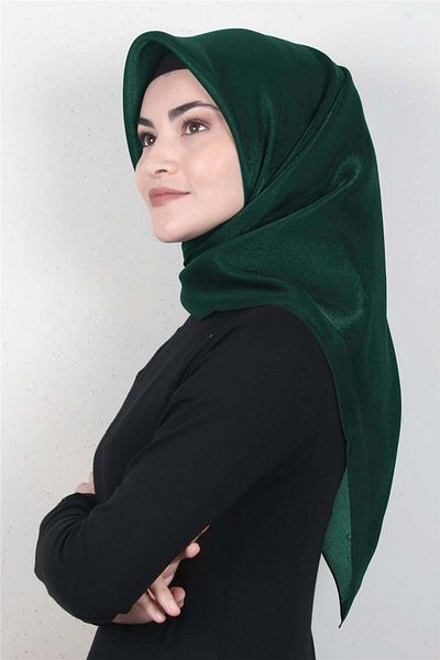 PİRAMİT Emerald Amber Glitter Scarf 4009-12