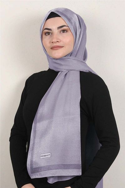 PİRAMİT Lilac Amber Glitter Shawl - 4000-36 Model