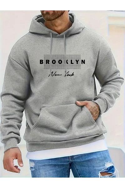 MOONBULL Ανδρικό φούτερ με κουκούλα Oversize - New York Printed
