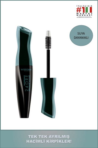 Deborah 24Ore - Black Absolute Volume Waterproof Mascara