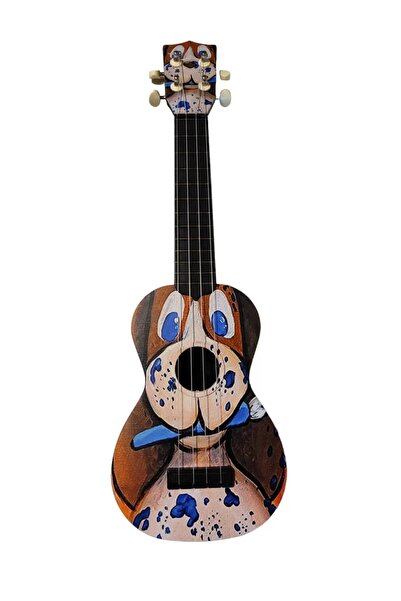 hawiian Собачий малюнок на кришці укулеле Soprano - Xu21dog