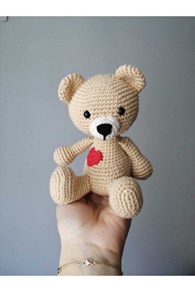 Baby Collection Amigurumi Kalpli Ayıcık Organik Oyuncak