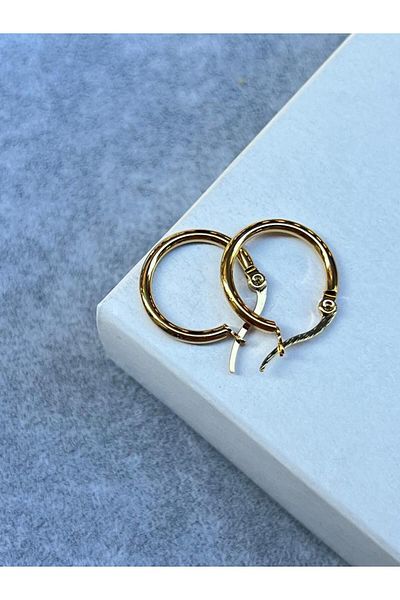 ilvesa shop Steel Thin Hoop Earrings