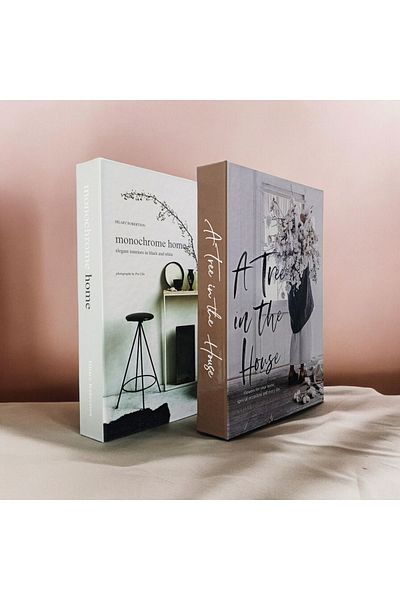 ndukkan Decorative Book Look Box Set of 2 Decorative Book Looking Box