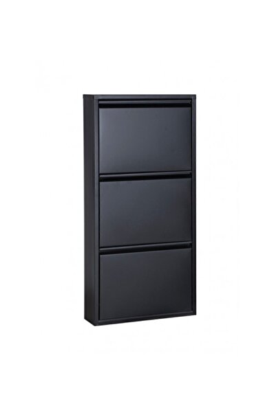 adlsteel 3'lü Metal Ayakkabılık (TEXTURE SİYAH)