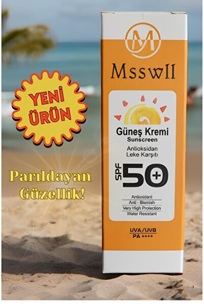 MİSSWELL Güneş Kremi 50+ SPF LEKE KARŞITI YENİ ÜRÜN