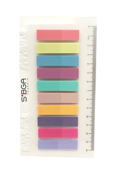 sibga tasarım Şeffaf Renkli Postit Post-it Post It. Kitap Ayracı Ayraç Postit...