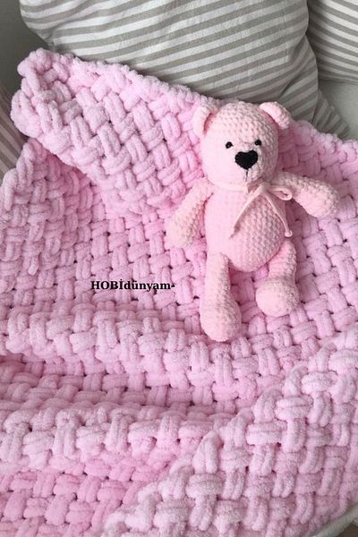Alize Handmade Baby Blanket 90×90cm