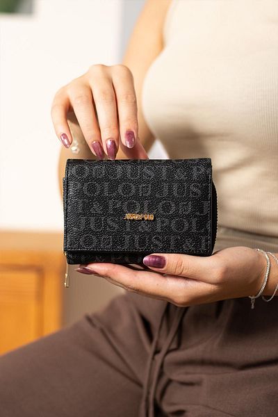 Just Polo محفظة صغيرة مطبوعة - تصميم مريح وأنيق