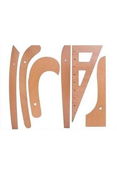 ALOTUHAFİYE Wooden Riga Set 6 Pieces