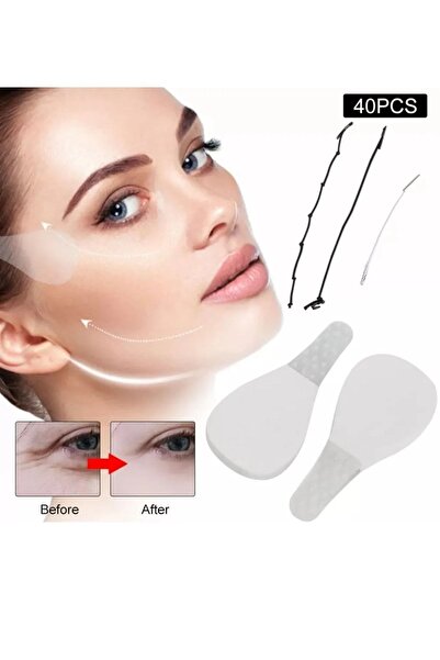 NİYENABEAUTY 40 Adet Ipli Yüz-kaş-göz-boyun Germe Bantı Ipli Vücut Gerdirme B...