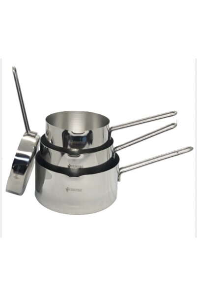 Genel Markalar Kaçerola Sütlük 4'lü Set (sosluk Ve 12cm-14cm-16cm Sütlükler)