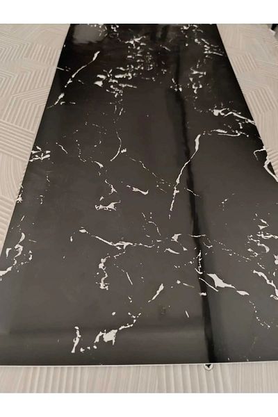 safestore 10 Pieces 30x60 Cm - Marble Patterned Adhesive Ceramic Foam PVC Wall Panel Kitchen and Bathroom