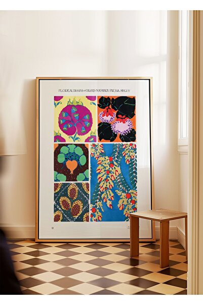 ARTHOUSECOLLECTIVE E.a. Seguy poster - 4 - Poster sa botaničkim uzorkom - Dek...