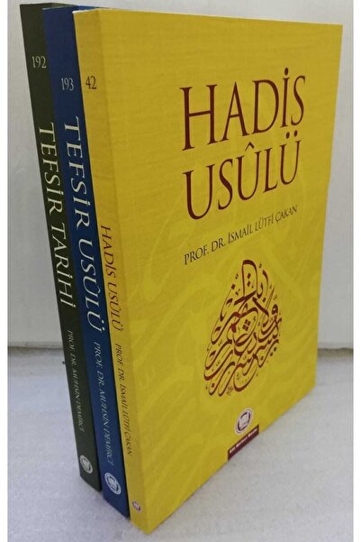 İFAV Yayınları Tefsir Ve Hadis Seti ( Tefsir Tarihi - Tefsir Usulü - Hadis Usulü )
