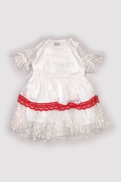 Peki Girl's Summer Dress - Add 5 Pieces, Pay 4 Pieces, Tulle Lace, Polyester Polka Dot Skirt, Gift 14844