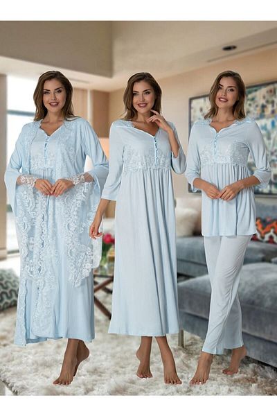 Effort Pijama مجموعة من 4 قطع للحوامل من Effortt 3014m