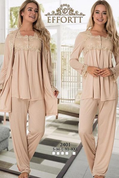 Effort Pijama Σετ πιτζάμες Zerre Baby Maternity μακρυμάνικο 3 τεμαχίων