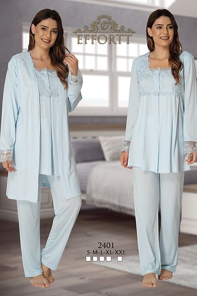 Effort Pijama Set pijama de maternitate cu halat