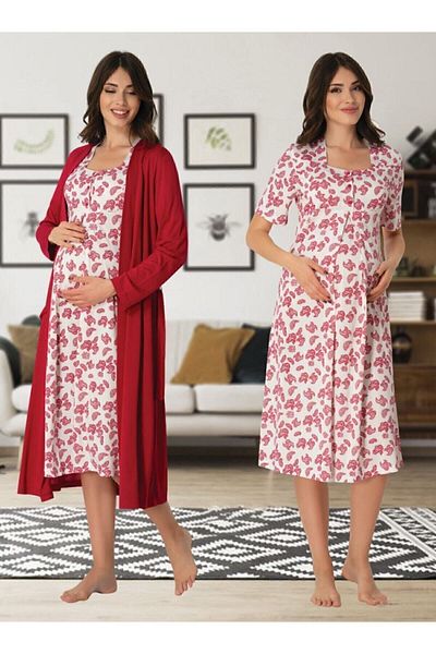 Effort Pijama Effortt Maternity Maternity Pajamas Nightgown Dressing Gown