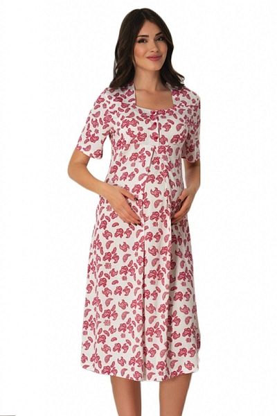 HAMİLE ÇARŞISI Effortt 8016 Cherry 4 Piece Maternity Pregnant Set