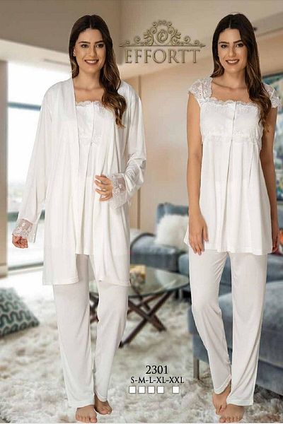 Effort Pijama Σετ πιτζάμες εγκυμοσύνης 3 τεμαχίων