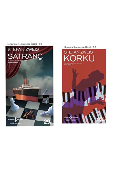 TÜRKİYE İŞ BANKASI KÜLTÜR YAYINLARI Stefan Zweig 2'li Set- Satranç / Korku