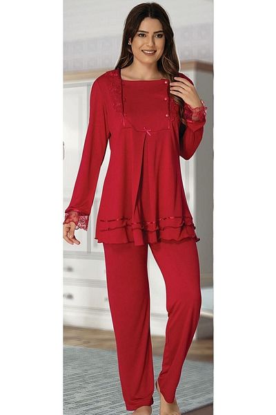 Effort Pijama Set Pijama Maternitate din Dantela Effortt Robasi