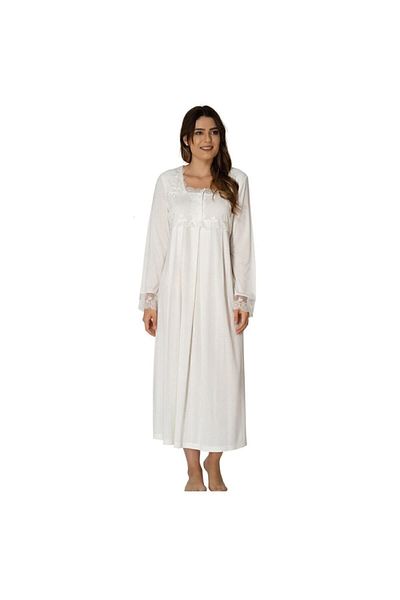 Effort Pijama قميص نوم نسائي للرضاعة الطبيعية من Ecru Effortt