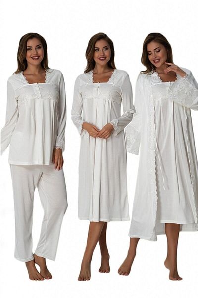 HAMİLE ÇARŞISI Effort 7016 Ecru Maternity Set of 4