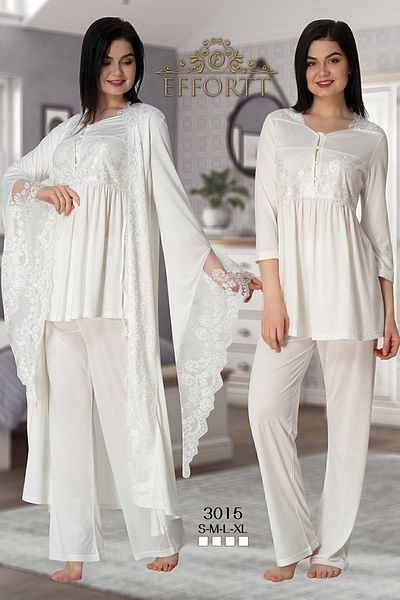 Effort Pijama طقم بيجامة للحوامل مع ثوب صباحي