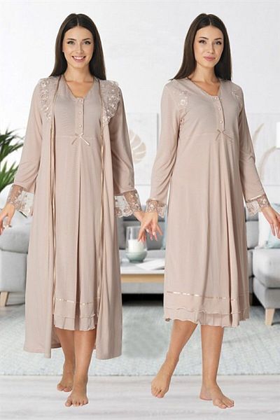 Effort Pijama Freya Effort Maternity Νυχτικό Νυχτικό Σετ 2 τεμ