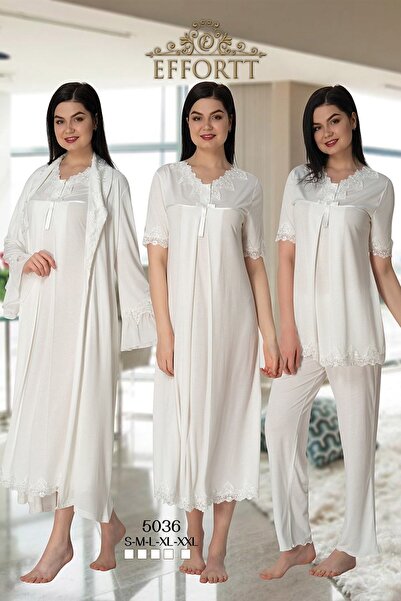 Generic Brand Effortt 5036 Ecru Lace Collar Maternity Pregnant Set of 4