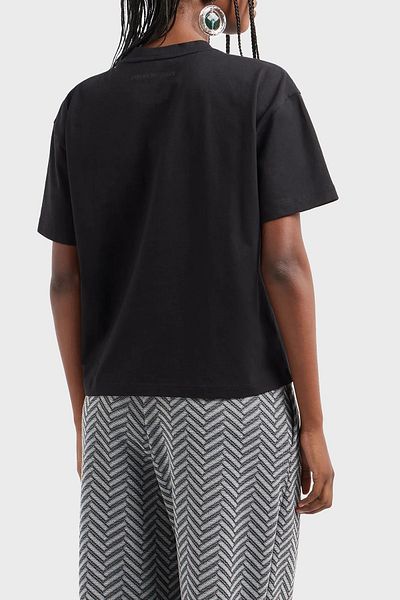 Emporio Armani تي شيرت قطن 100% بقصة عادية - تي شيرت 6D2T7H 2J4EZ 0999