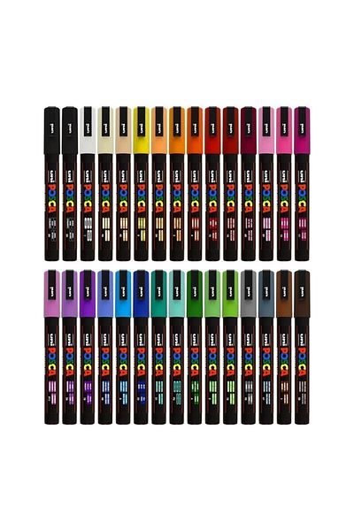 Uni Posca Posca 5m-1,8-2,5mm Set of 2 (Blue-light Pink) (There is 2 Posca in This Set)