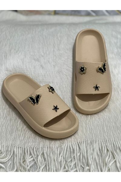 Mina Γυναικείες παντόφλες νοσοκόμας Eva Sole Wedge Heel