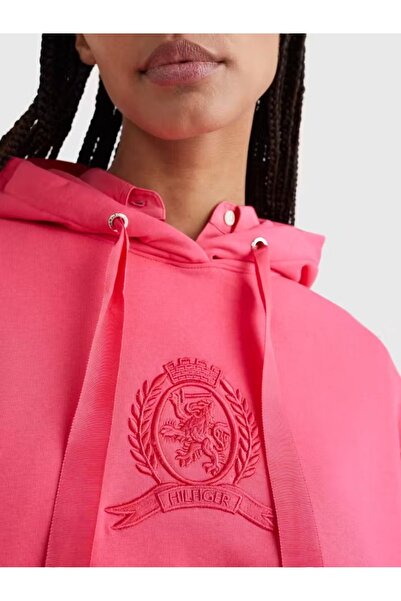 Tommy Hilfiger Oversize geniş kesim Classics Armalı Kapüşonlu Üst