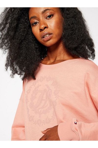 Tommy Hilfiger Organic Cotton - Relaxed Fit Oversize Floral Sweatshirt