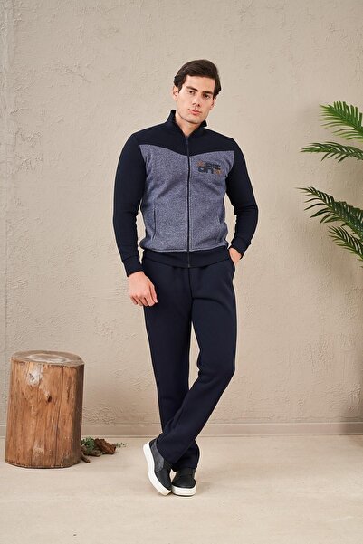 PJS 23719 بدلة رياضية بسحاب للرجال