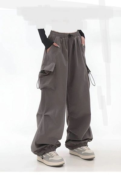 BİLBEC JEANS Y2k Extreme Loose Cargo Pants - Cargo Pocket, Waist Leg Elastic, Bggy