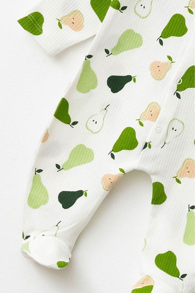 Beniizle Unisex Pear Patterned Jumpsuit with Booties