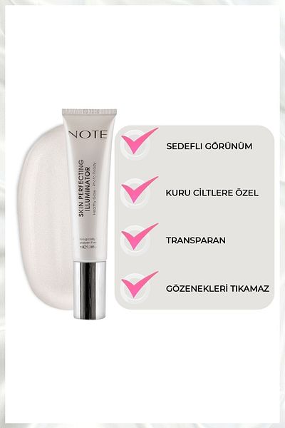 NOTE Skin Perfecting Illuminator Brightening Special Make-Up Base for Dry Skin