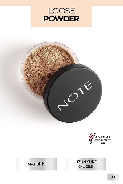 NOTE بودرة حرة Makyaj Sabitleyici Matlaştırıcı Toz Pudra - 04 بيج