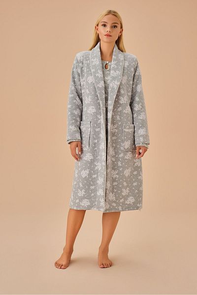 SUWEN Long Griss Dressing Gown