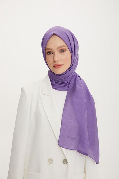 Armine Trend Işıl Shawl 1 - Bumbac - Ats1ısl-537 - Liliac
