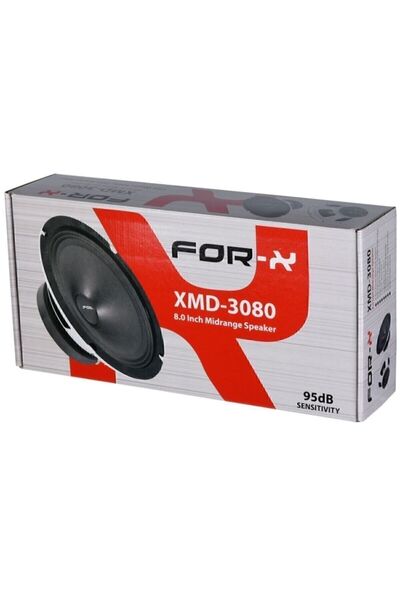 For-X Beyaz 20cm 300w Yeni Seri Kırmızı Midrange Hoparlör Kapaklı Xmd-3080 2023 Model Yeni Seri