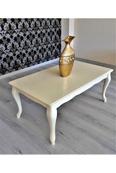 Canisa Concept Sadem Serisi Krem Avangart Orta Sehpa / Mdf Ve Lake Boyalı