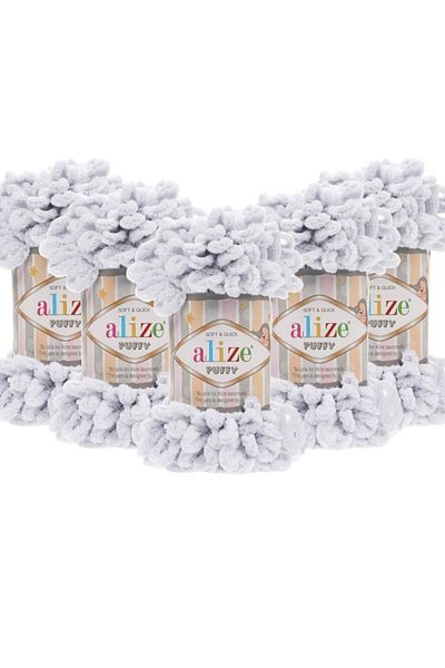 Alize Συσκευασία 5 416 Ανοιχτό Γκρι Πλεκτό Χέρι Πλεκτό Νήμα - 100 γρ. 9 Mt. Σχοινί πλεξίματος δακτύλων