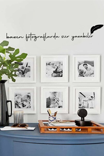 AHWALL Bazen Fotoğraflar Da Şiir Yazabilir Yazılı Dekoratif Ahşap Tablo