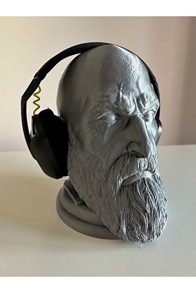 Nerva Design 3D حامل سماعات كراتوس، حامل سماعات مكتبي بتصميم خاص، سم - إله الحرب، جي أو دبليو، 19 سم